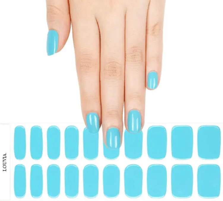 Louvia Gel Nagelstickers – Ocean Blue