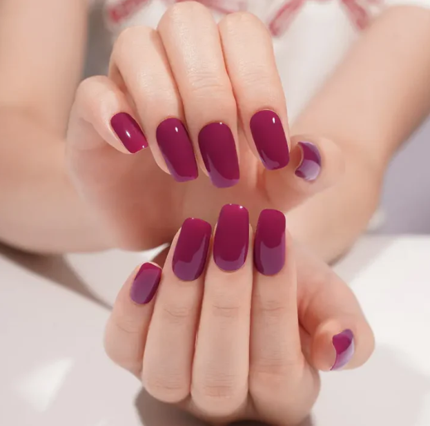 Louvia Gel Nagel stickers - diep paars