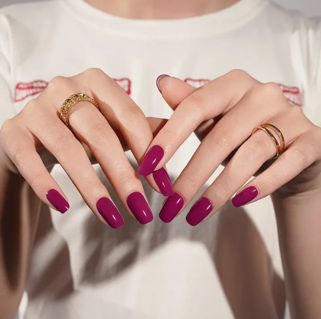 Louvia Gel Nagel stickers - diep paars