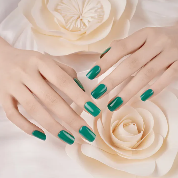 Louvia Gel Nagelstickers – Emerald Green Luxe